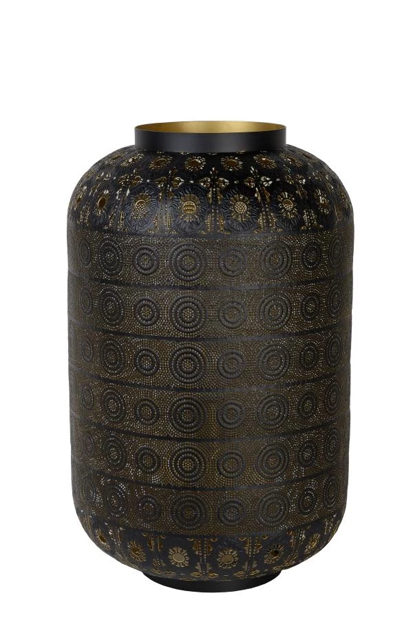 Lucide TAHAR - Lampe de table - Ø 39 cm - 1xE27 - Noir - éteint